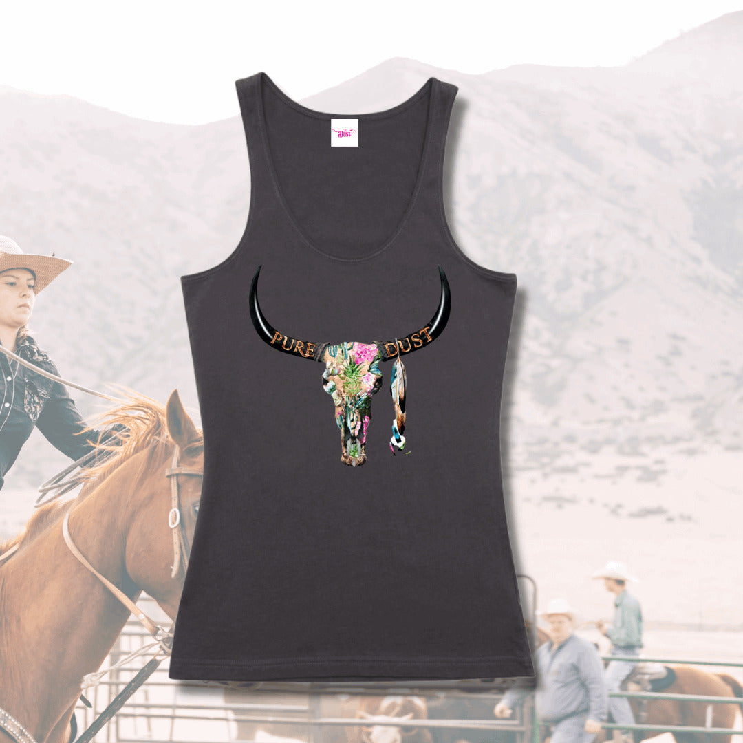 Ladies Singlet 'Cactus Skull'