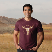 Mens Tee Rustic Skull